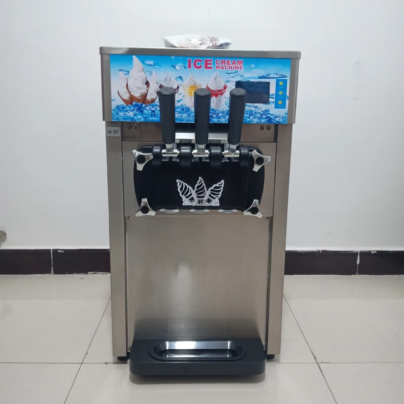 Máquina automática comercial de alta gama para hacer helados suaves de 1200W