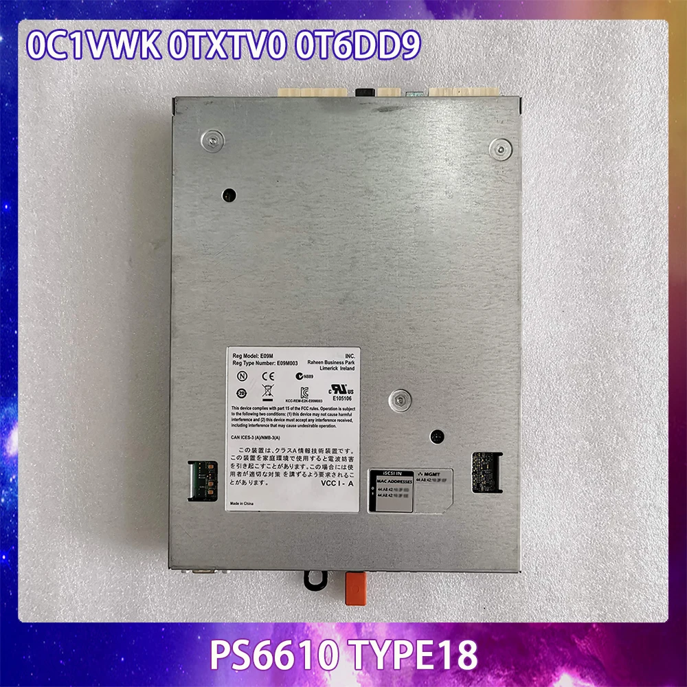 

Контроллер 0C1VWK 0TXTV0 0T6DD9 для DELL PS6610 type 18 C1VWK TXTV0 T6DD9 10G ISCSI, оригинальное качество, быстрая доставка