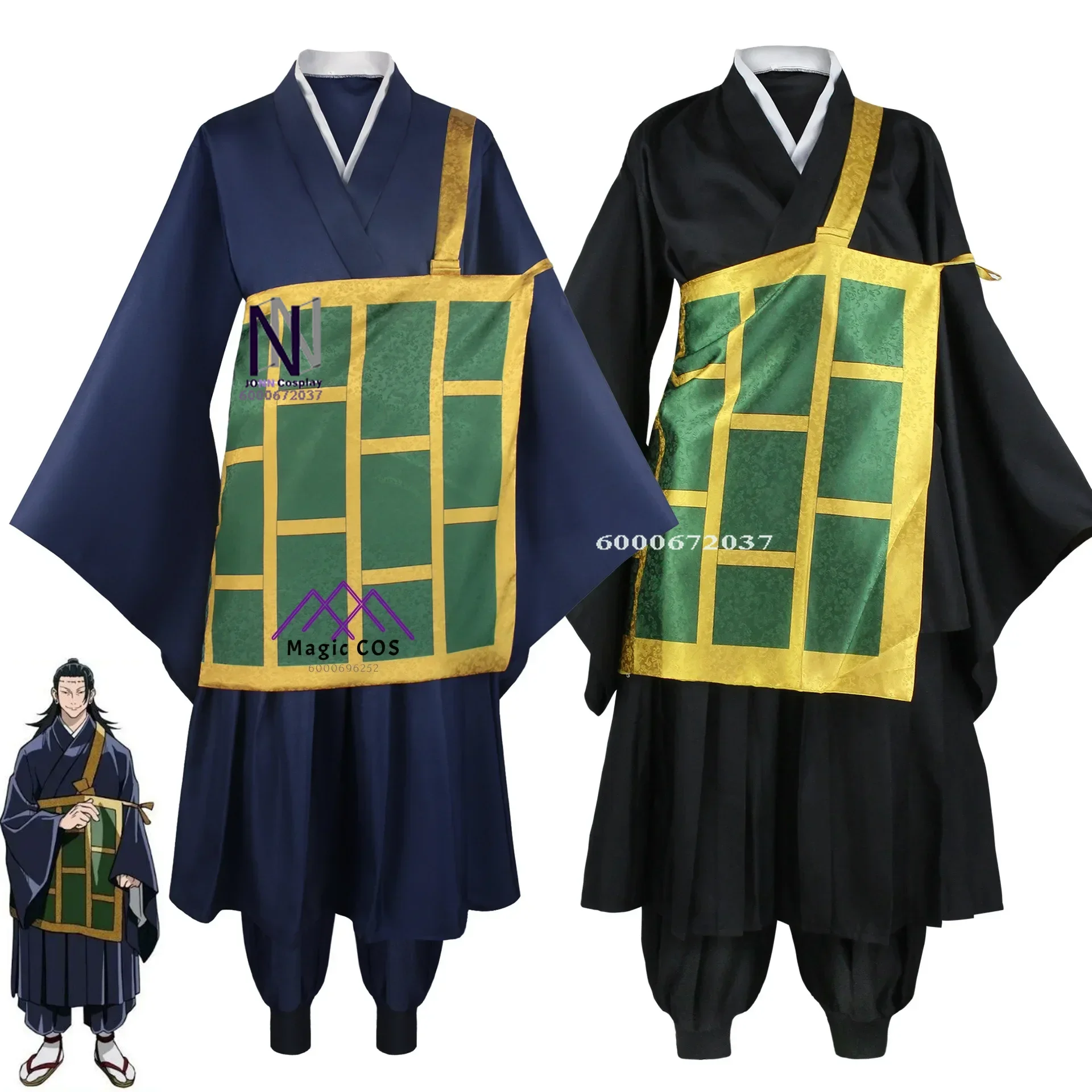 Geto Suguru Cosplay Costume Black Bluekimono School Uniform Anime Photo-Ready Halloween Party Essential Costumes for Women Men