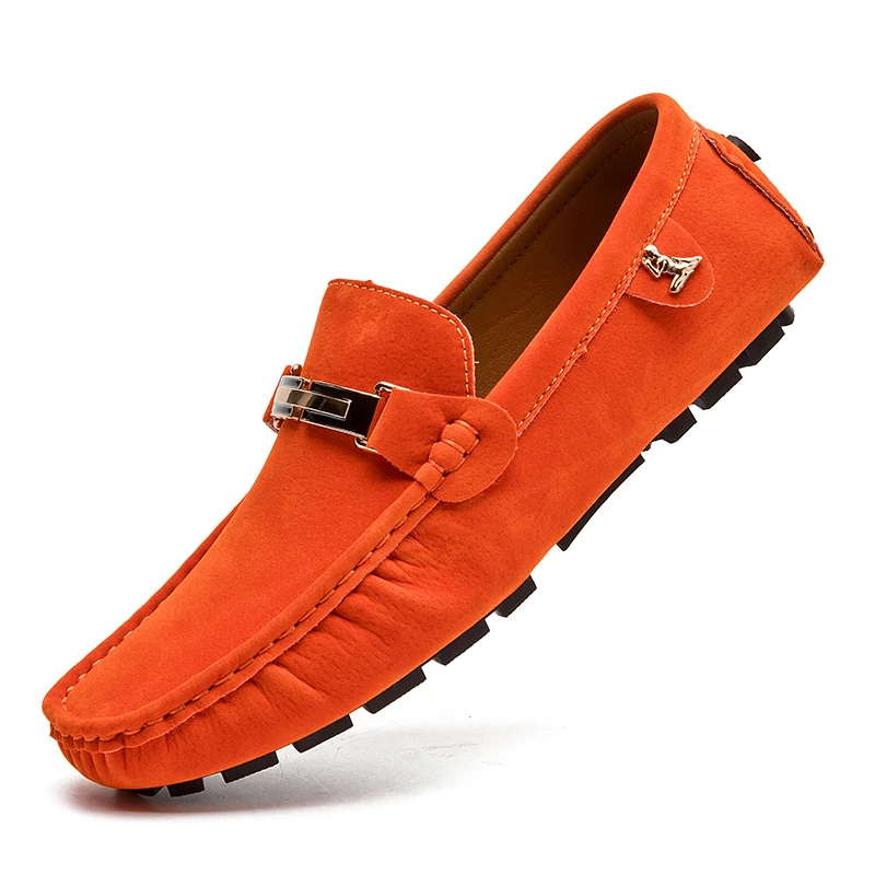 New Trendy PU Leather Loafers for Men Summer Moccasins Breathable Men's Casual Shoes Slip-on Driving Shoes Man Business Flats