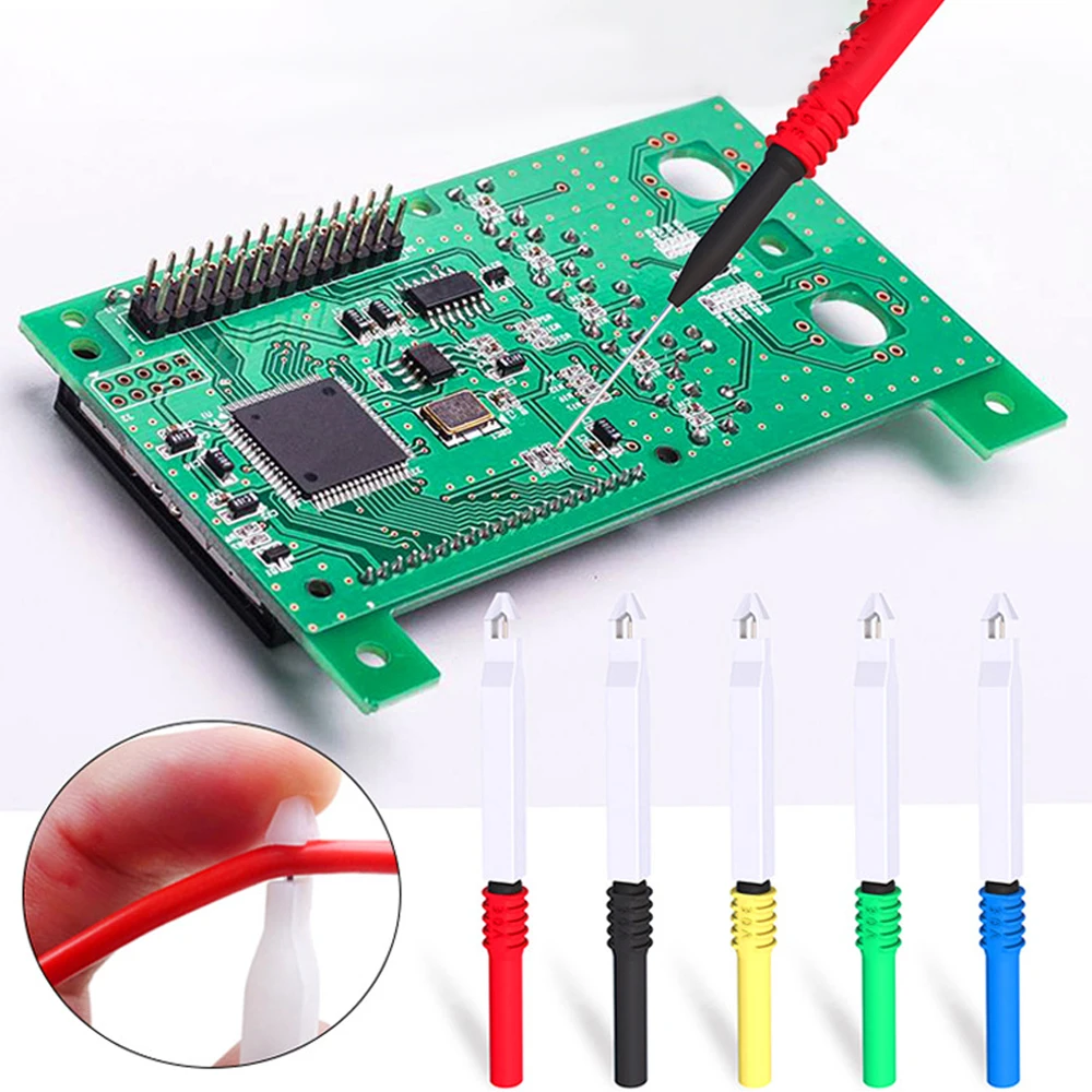 2/5pcs 30V Digital Multimeter Instrumentation Test Probe Pins Lead Equipment Instrument Part Car Pen Clamp Copper Plug Diagnosis