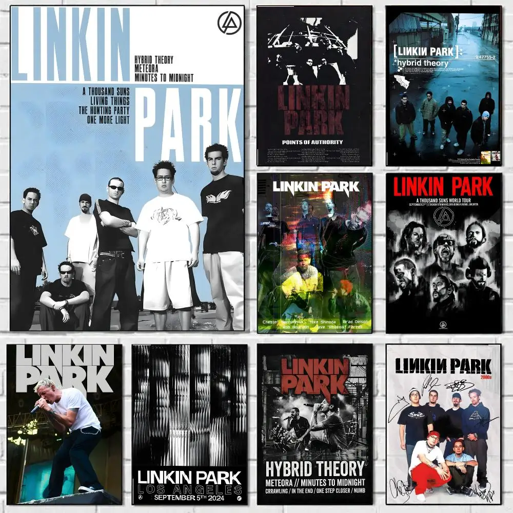 Rock Band L-linkin Park Poster Prints Wall Art Pictures For Modern Bedroom Game Room Home Aesthetic Room Deco