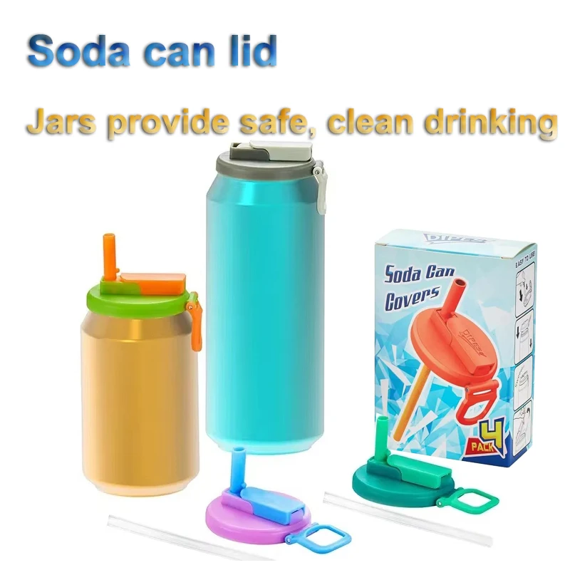 Portable Soda Can Lid Reusable Water Bottle Drinks Universal Outdoor Travel Portable Soda Cap Set Simple Convenient Cans Jar