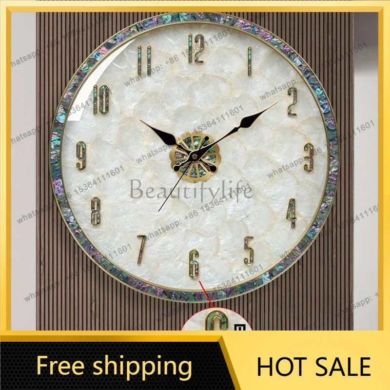 LJY Vintage Retro Wall Clock Silent Non Ticking European Classic Design Round Clock Living Room Home Office Decorative