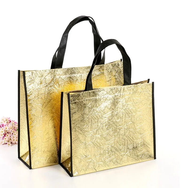 Mulheres Reutilizáveis Saco De Compras Grande Capacidade Canvas Sacos De Armazenamento De Viagem Laser Glitter Feminino Bolsa Mercearia Canvas Tote