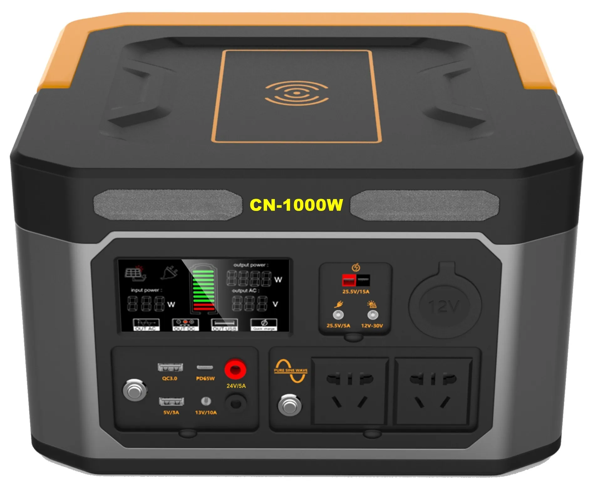 Portable Solar Power Generator 110V 220V Battery Power Station Lithium For Family Use