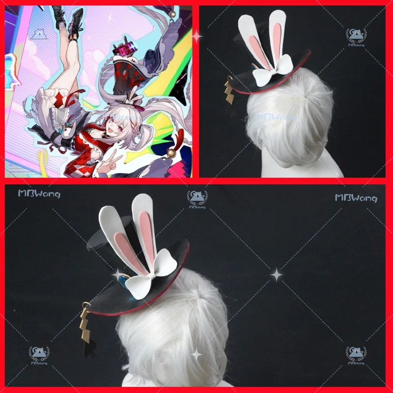 

Костюм для косплея по игре Honkai: Star Rail, головной убор Спаркс, шляпа для ролевых игр на Хэллоуин, для взрослых женщин и мужчин