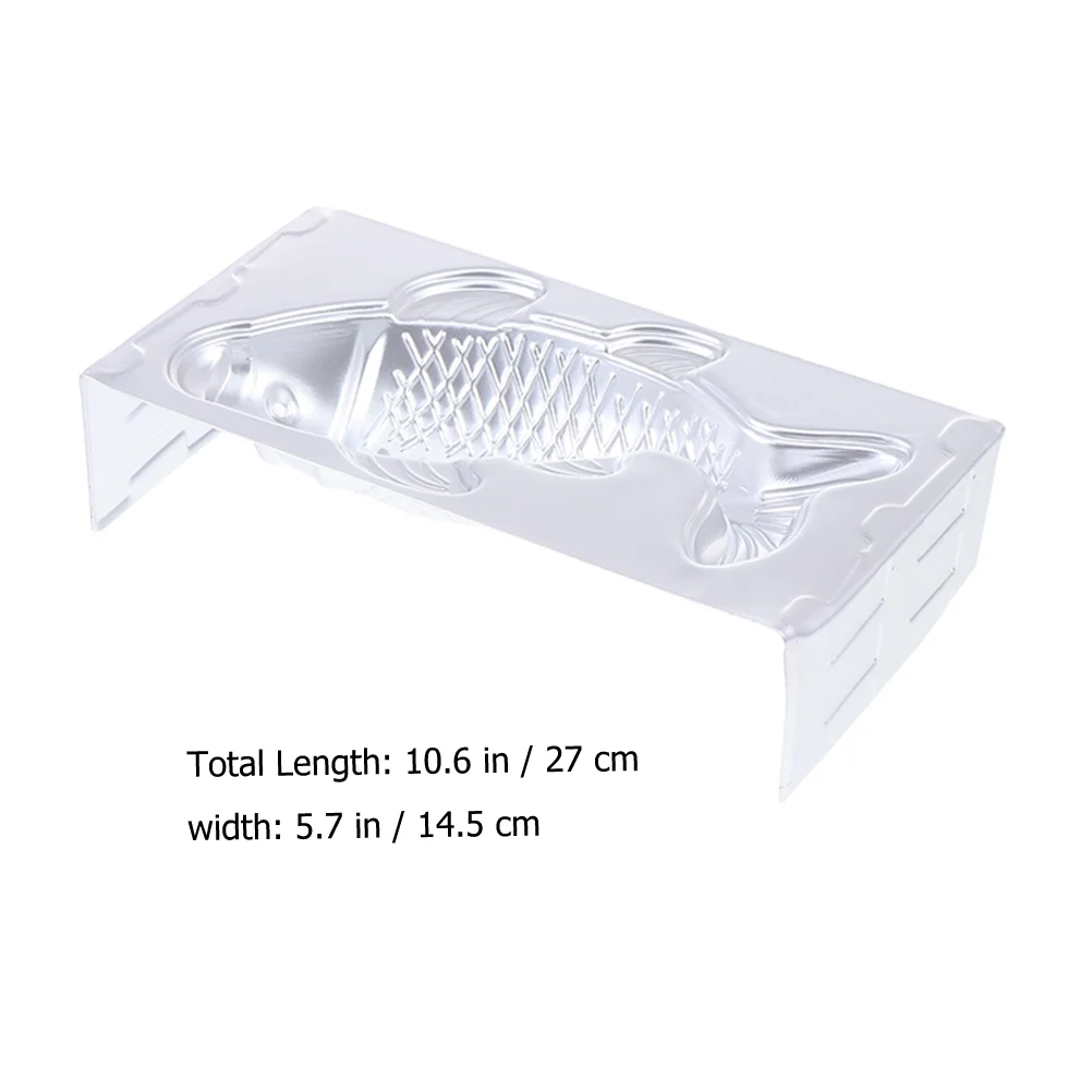 Fish Mold Carp Shaped Rice Cake Making Tool Carp-shaped Aluminum Baking Tray Cupcake Mini Kitchen Decor Decorate