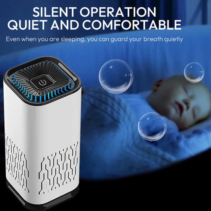 Air Cleaner Intelligent Negative Ion Portable Air Purifier Usb Portable Household Formaldehyde Smoke And Dust Odor Removal