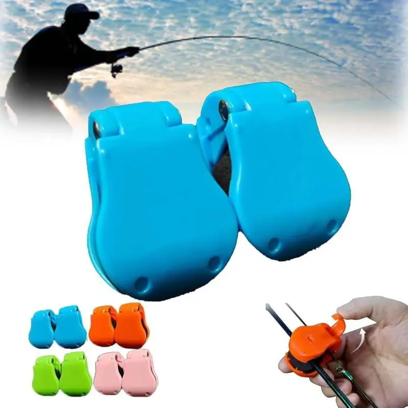 Fishing Rod Holder Fixer Compact Design Clip Straps Fishing Pole Holder Fishing Rod Fixer Wall Mounted Fishing Rod Holder