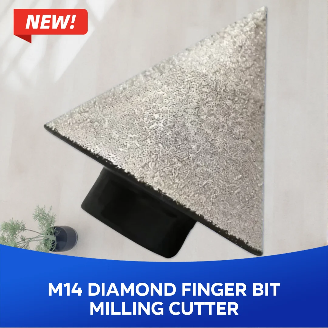 

M14-50mm Diamond Finger Bit Milling Cutter for Tile Ceramic Porcelain Chamfering, Edge Holes Polishing & Enlarging