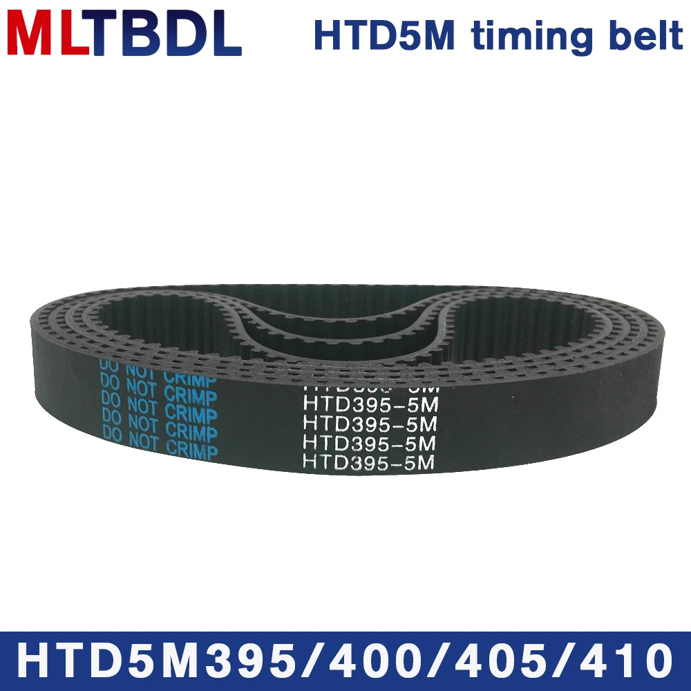 Htd 5M Distributieriem 395/400/405/410Mm Lengte 10/15/20/25Mm Breedte 5Mm Pitch Rubber Katrol Riem Tanden 79 80 81 82 Synchrone Riem