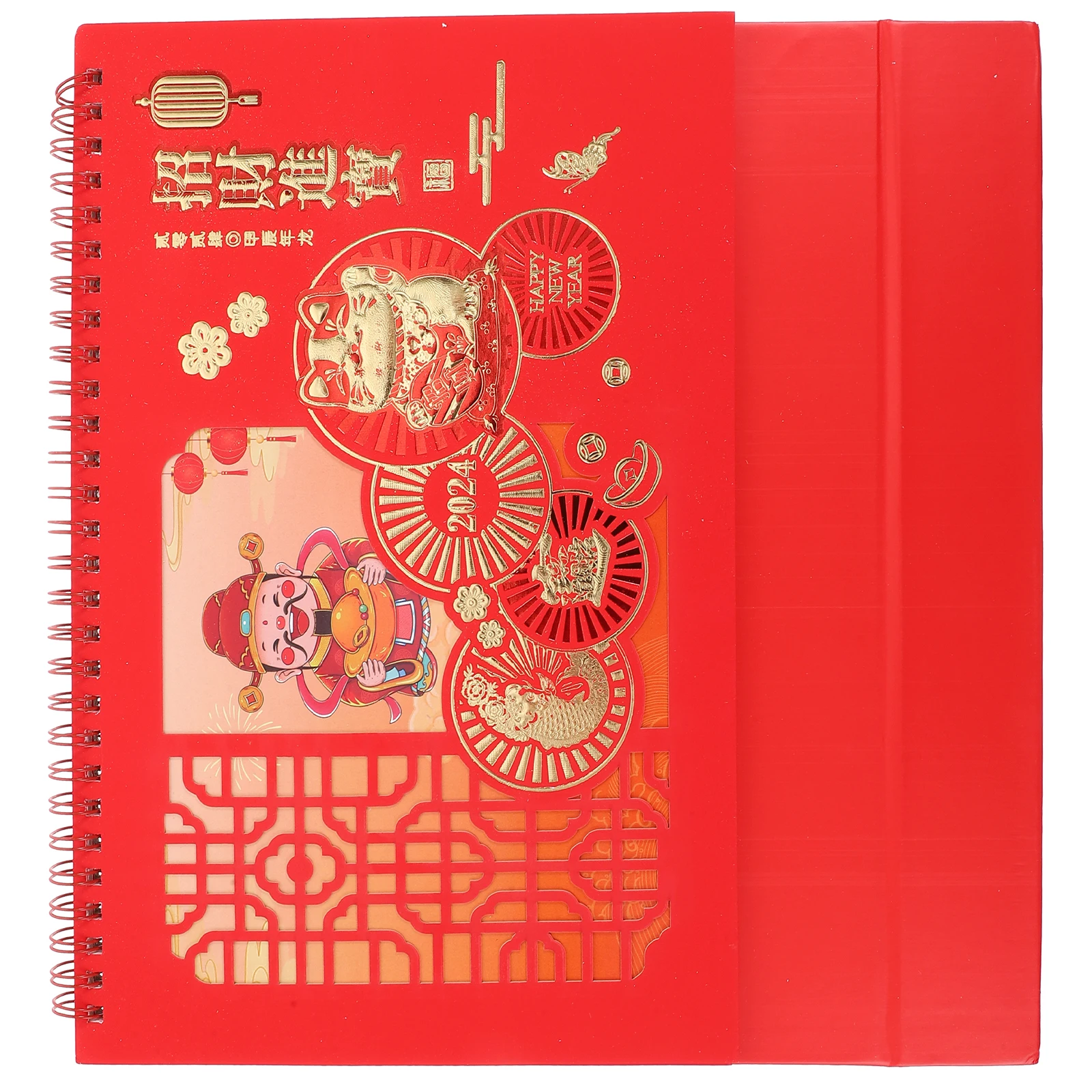 

Decorative Desk Calendar 2024 Flip Table Calendar Freestanding Thick Paper Coil Binding Smooth Writing Easy Scheduling