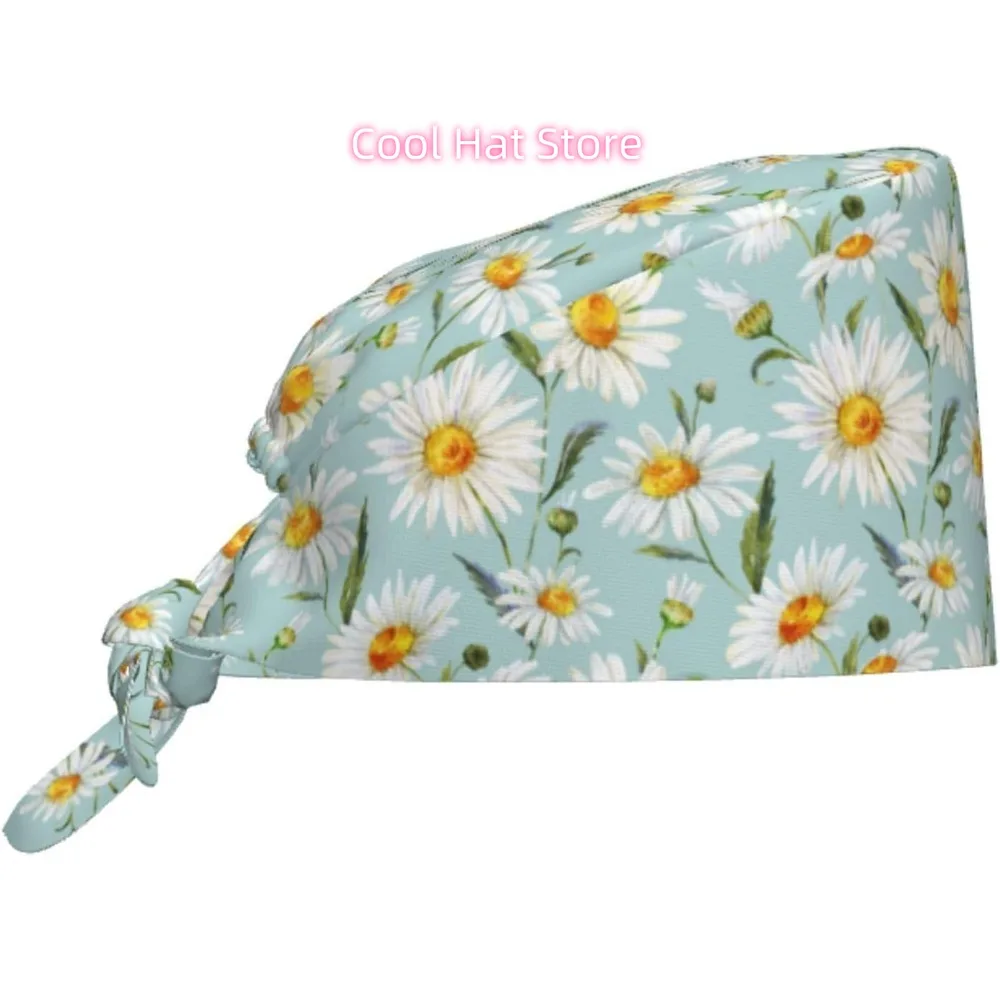 1pc Adjustable Nurse Scrub Cap with Sweatband & Absorbent Towel Strip - Lightweight Quick-Dry Hat, Elastic Fit for Men & Women,
