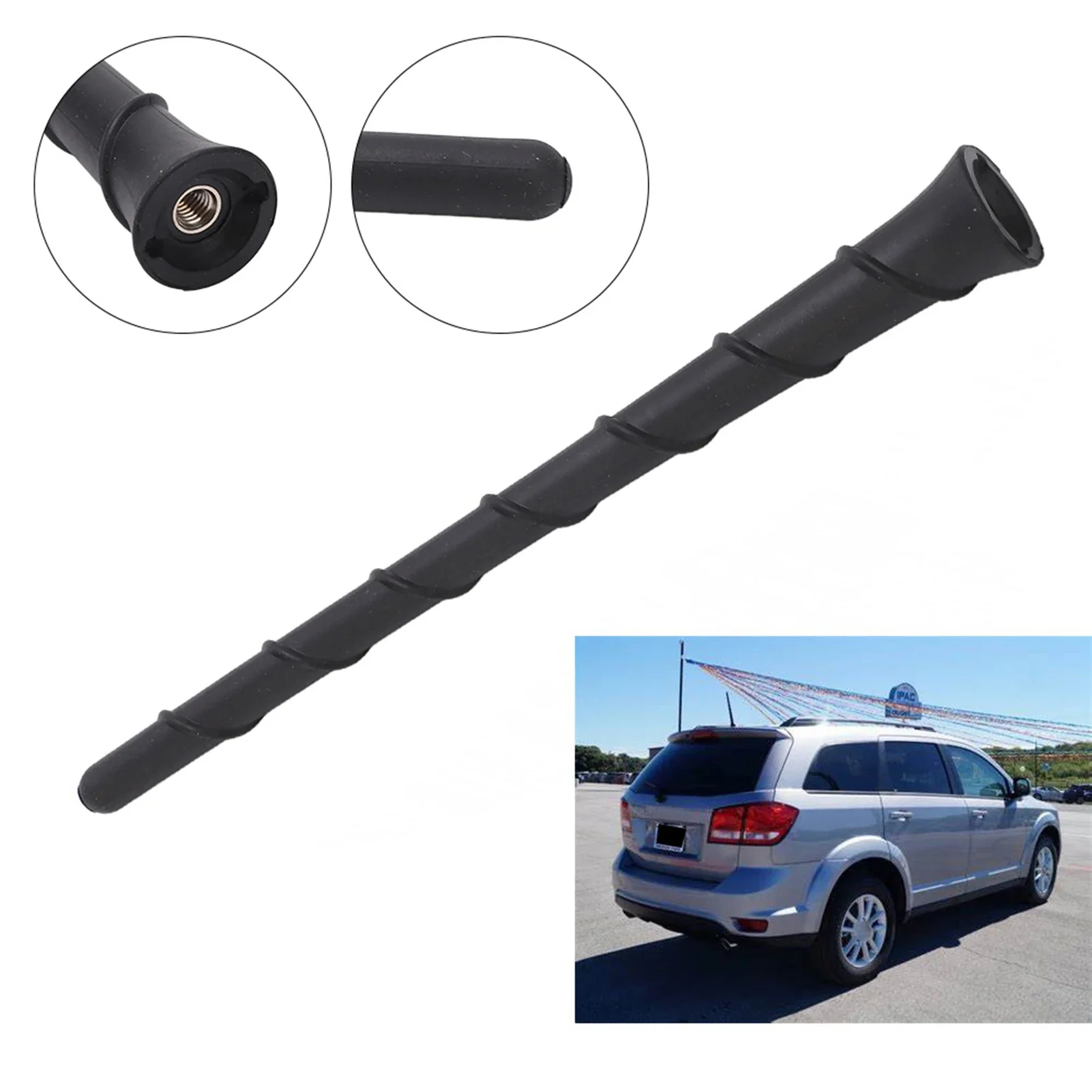 Car Removable Antenna Mast NEW For DODGE JEEP 68297936AA Black