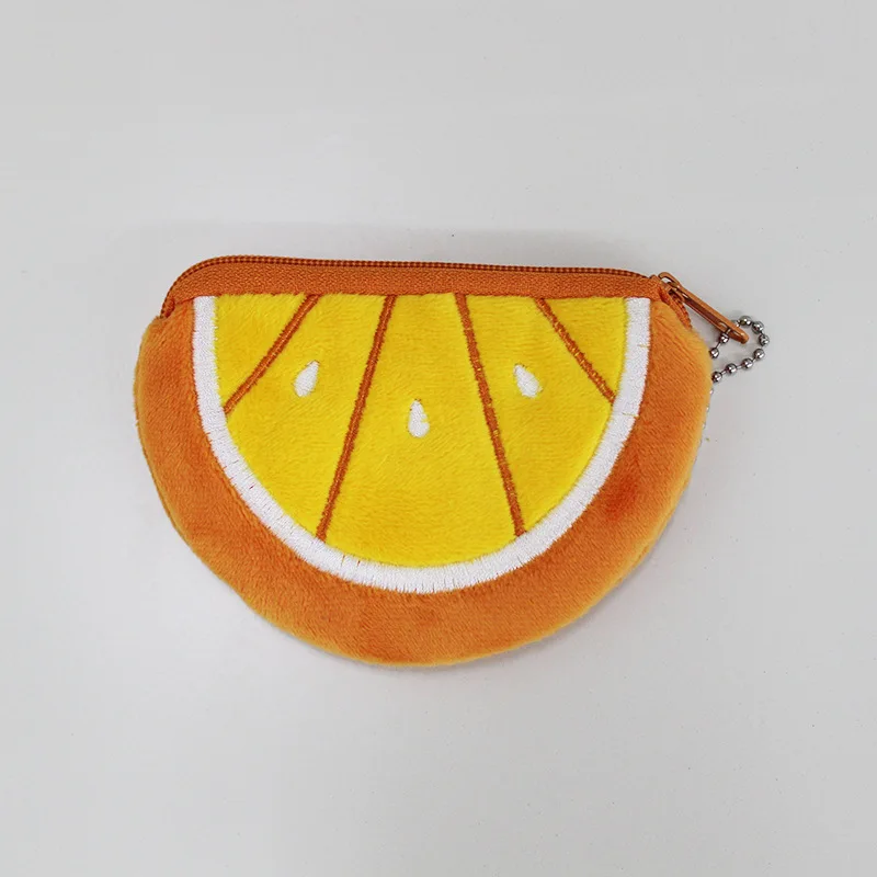 

Забавный кошелек для монет с фруктами и брелком — мягкий плюшевый держатель для денег для детей, подростков — небольшой мешочек для мелочи, подарок, подвеска для сумки