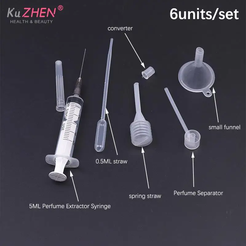 3/4/6Units/Set Perfume Refill Tools Plastic Diffuser Syringe Dropper Funnel Long Nozzle Spray Dispensing Required Cosmetic Tool