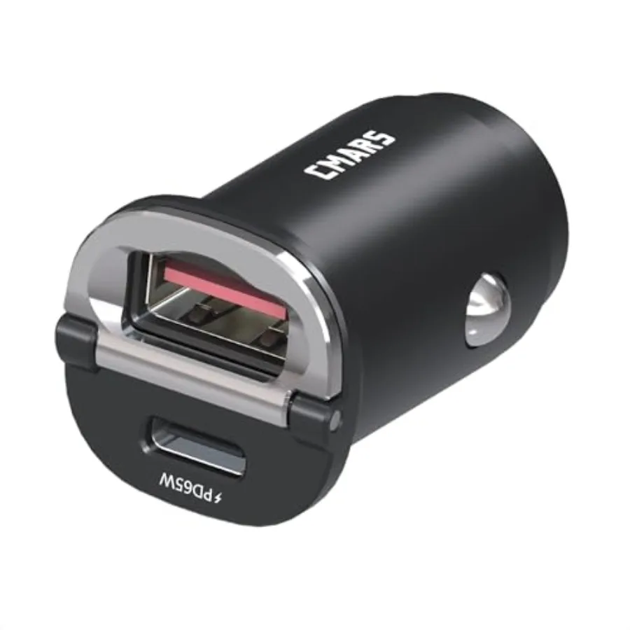 

125W [PD65W+QC60W] Car Charger USB C/A 2-Port Fast Charge, Car Phone Charger Cigarette Lighter Adapter for iPhone 16/15/14/13/1