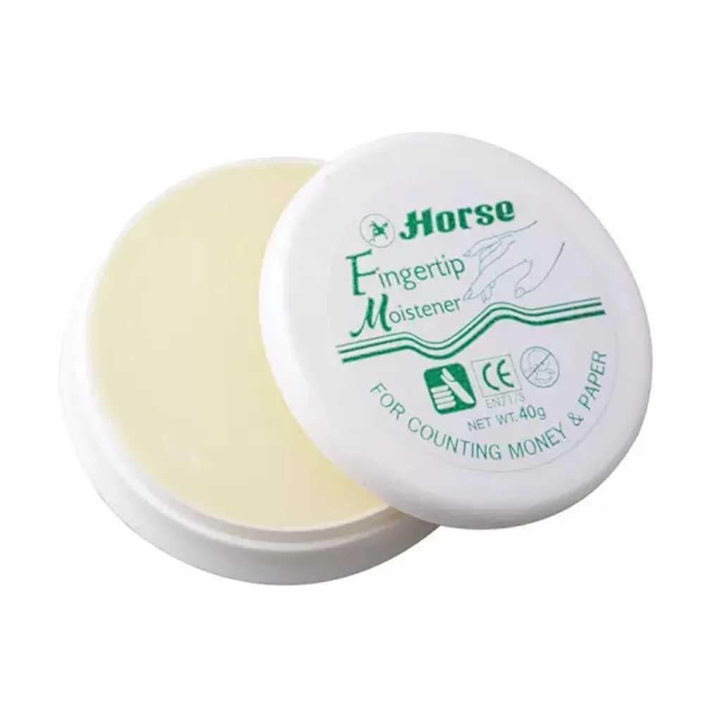 Practical Fingertip Moistener for Counting (40G,White) Counting wax Wet hand wax Counting Money Accessory