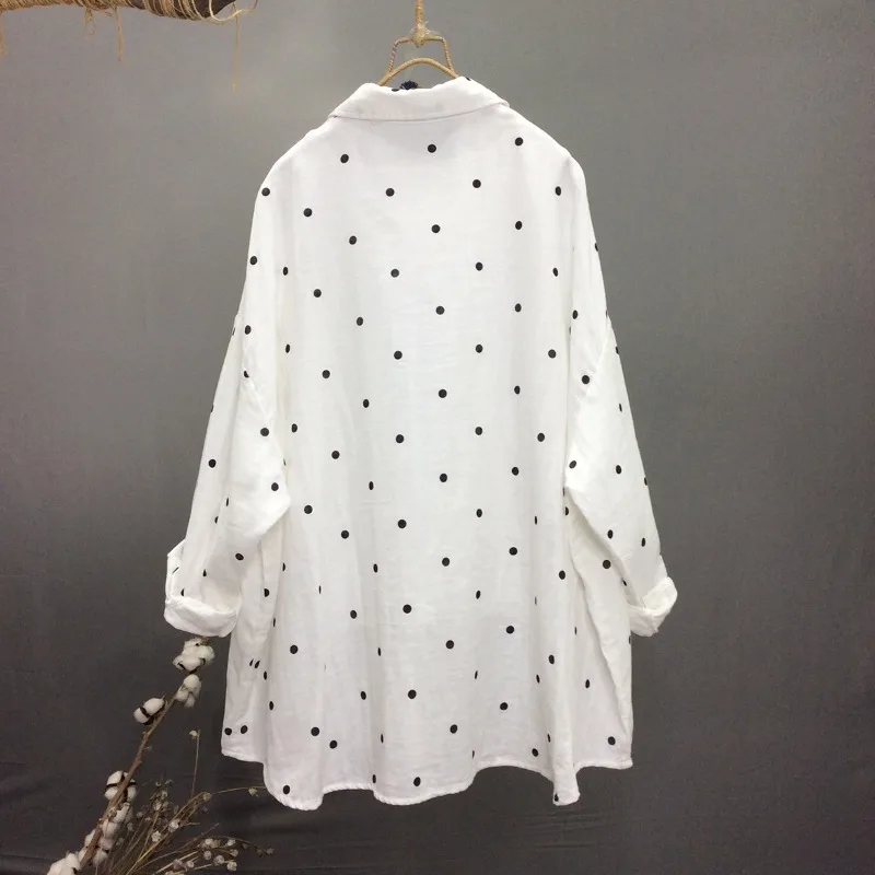 

2026 Spring/Summer Women's Polka Dot Shirt