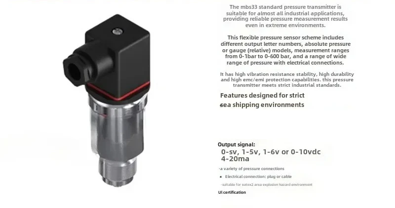 pressure transmitter 0-600bar sensor