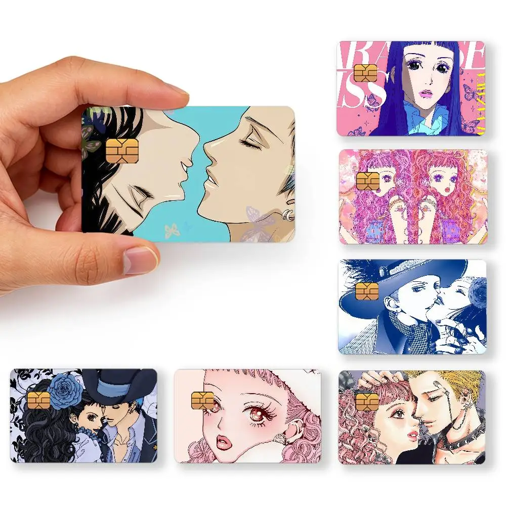 manga anime vintage p-Paradise Kiss Miwako creative Bank card Sticker Covers Chip Cards Credit Card Skins Scratch protection