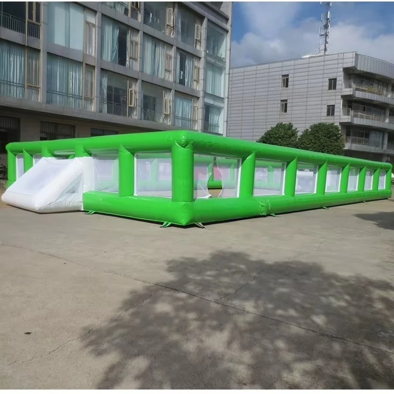 Portable Soccer Training Field Inflatable Practice Pitch Quick Assembly Youth Academy System All Weather Sport Games