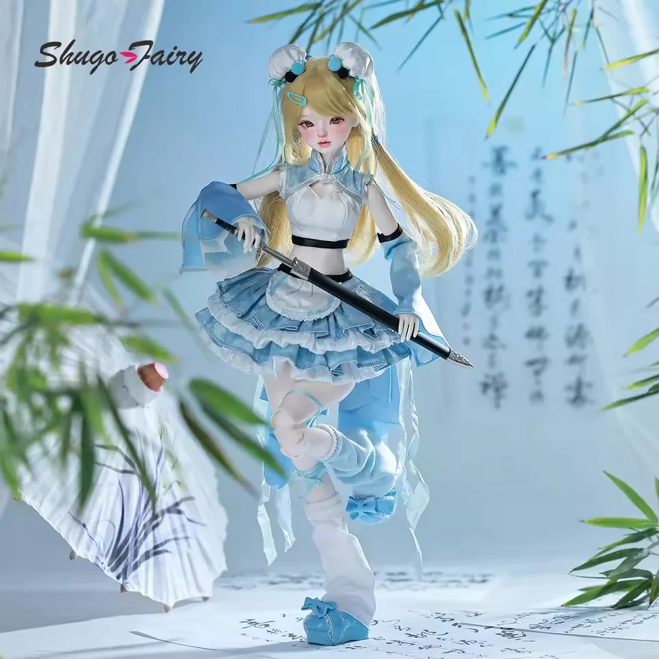 Liano E أنيمي Bjd دمية 1/4 مجموعة كاملة Guo Feng Y2K فتاة صينية جميلة Powerpuff أنثى Shugafairy الكرة صوتها الدمى #5