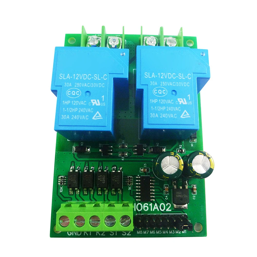 30A DC12V/24V DC Motor Controller Relay Board Forward Reverse Control Limit Start Stop Switch for Garage Door Crane Elevator