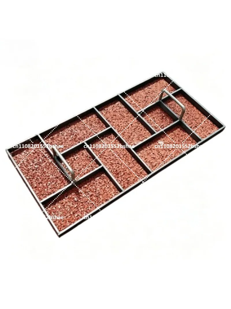 Retro Courtyard Garden Steel Mold for Concrete Pavement, Anti-Skid Cement Walkway Paver