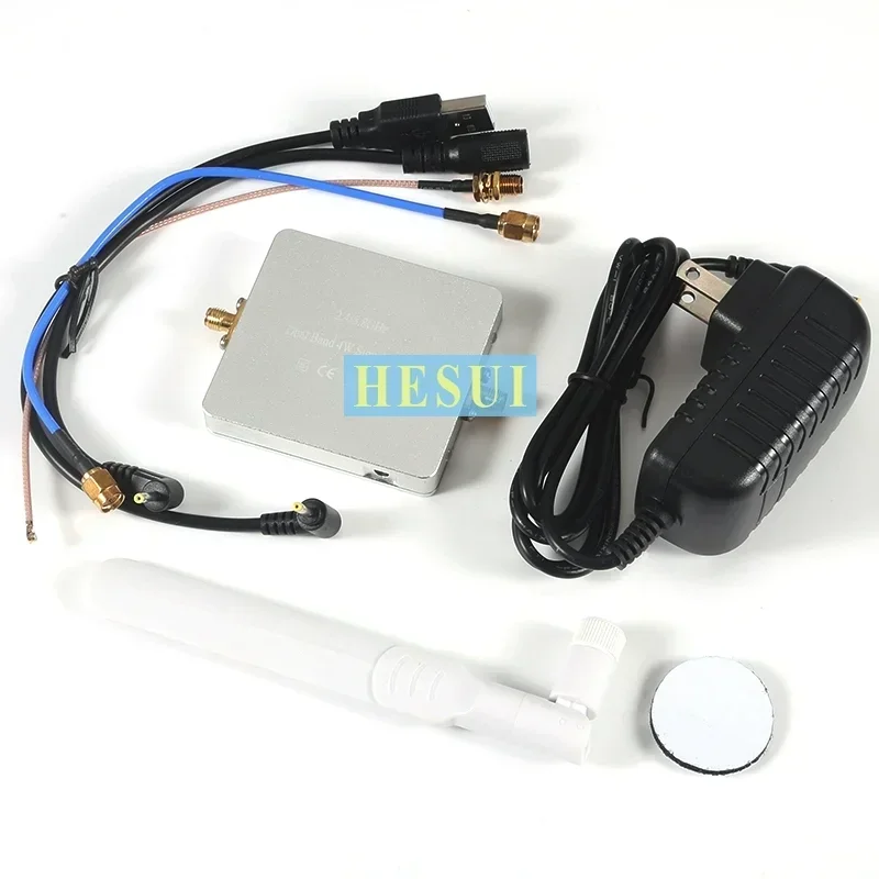 Dual frequency 2.4G/5.8G WIFI signal amplifier single in single out module