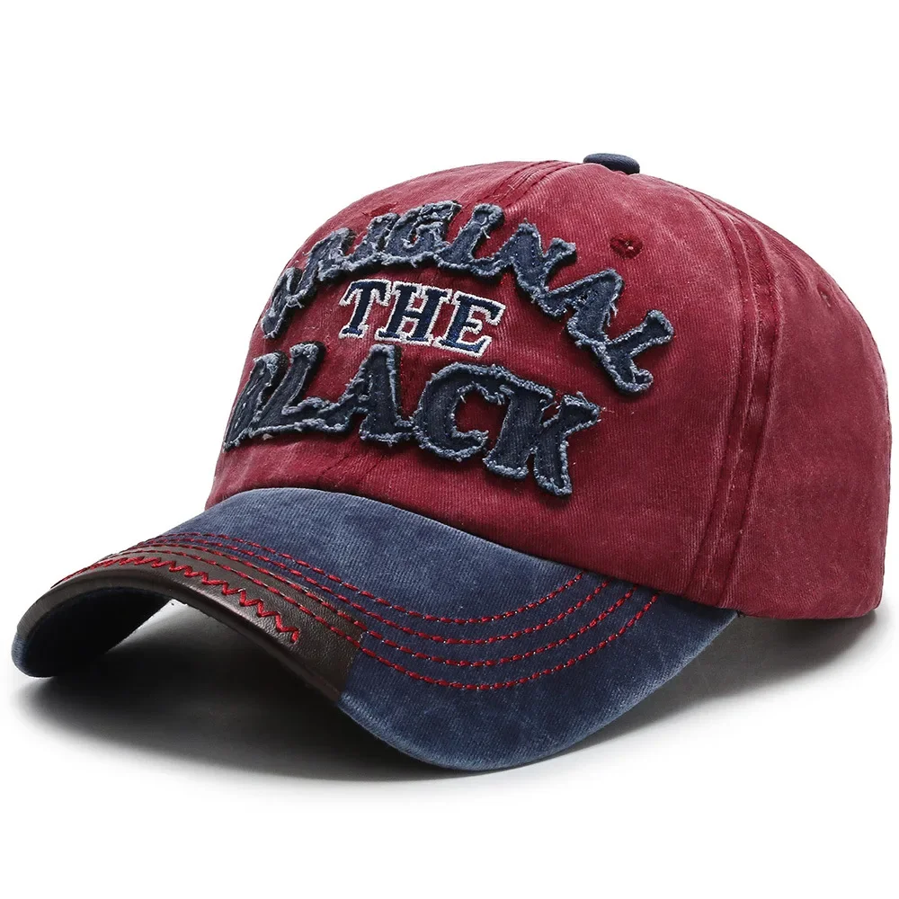 Retro Outdoor Sports Caps Men Baseball Cap Adjustable Snapback Hat Cotton Letter Baseball Cap Women image 6