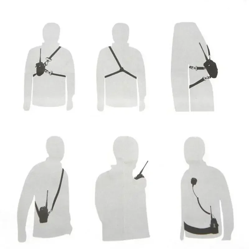 MSC-20B Walkie-Talkie Custodia universale in nylon Custodia per fondina Custodia per trasporto per Baofeng Radio UV-5R UV-9R UV-82 888S MD-380 GT-3