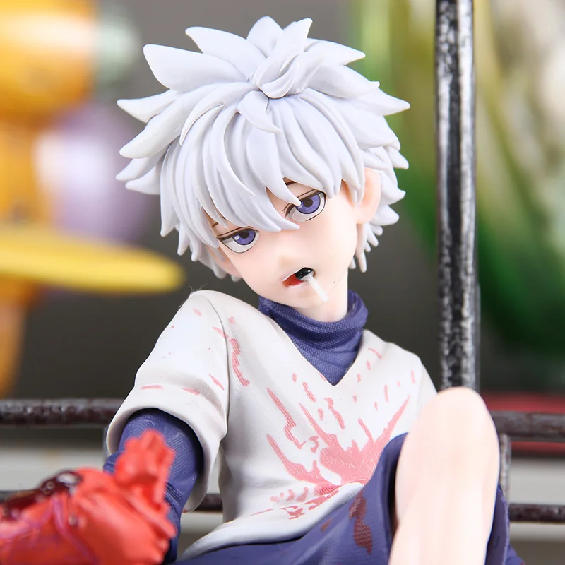 

Hunter X Hunter Anime Figure Killua Zaoldyeck Gk Statue Model Desktop Collection Ornaments Toys Children'S Halloween Gifts