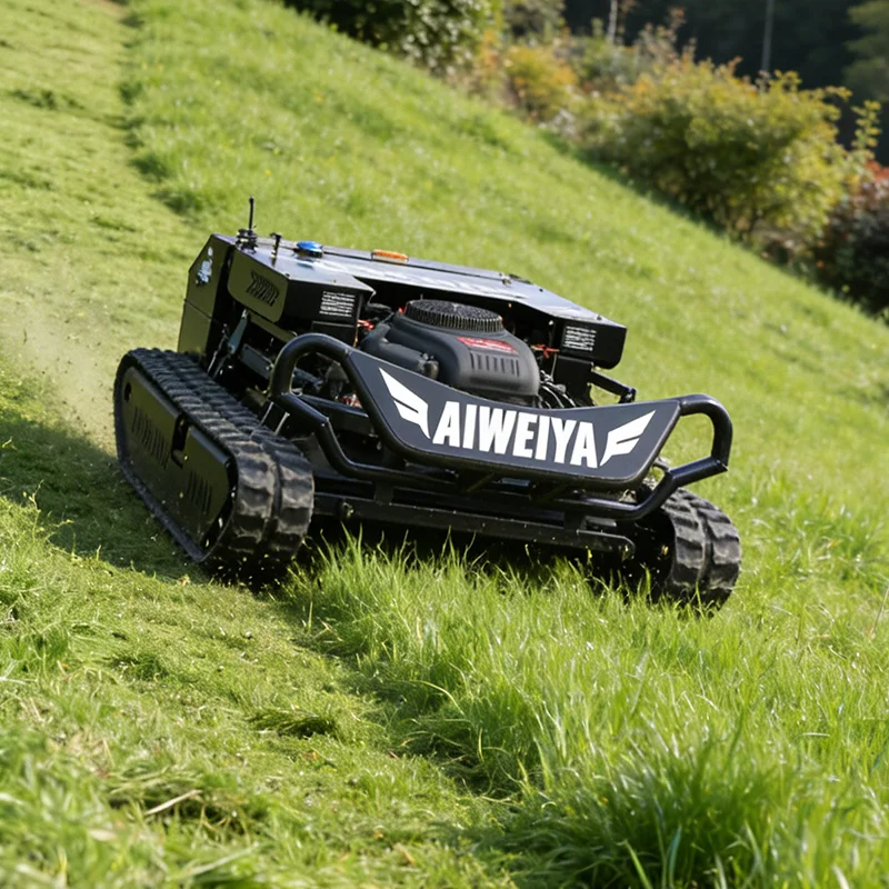 Robot Intelligent Lawn Mower Self-propelled Cordless Automatic Lawn Mower 459cc Engine Remote Control Lawn Mower