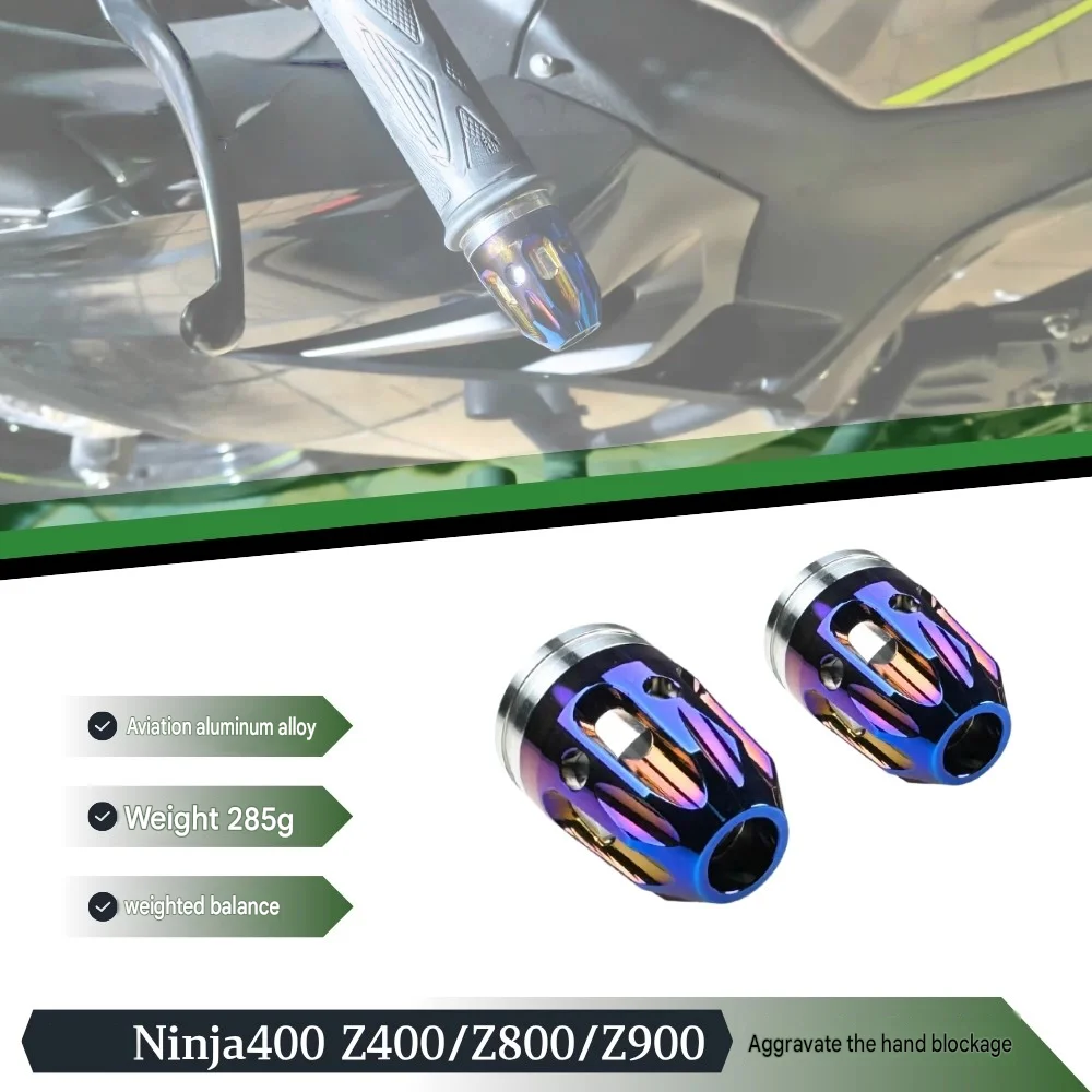 FOR Ninja400/Z400/Z800/Z900 CNC Handlebar End Weights Anti-Crash Bar End Plugs Balancer Terminals Reduce Vibrations Motorcycle