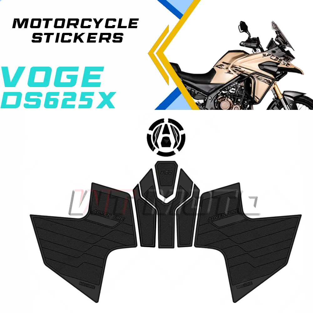 

Утолщенная наклейка на топливный бак VOGE DS625X для DSX625 X625SD XSD625, водонепроницаемая и противоскользящая защитная пленка для кузова автомобиля
