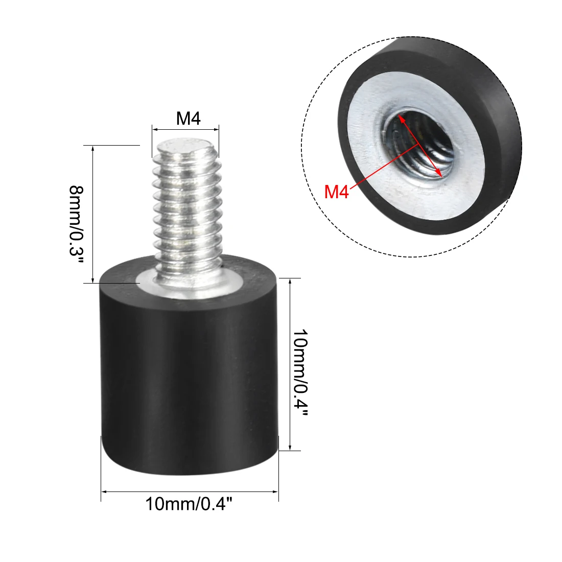 Vibrationsdämpfer FVDCO M8 für Klimaanlage Wärmepumpe