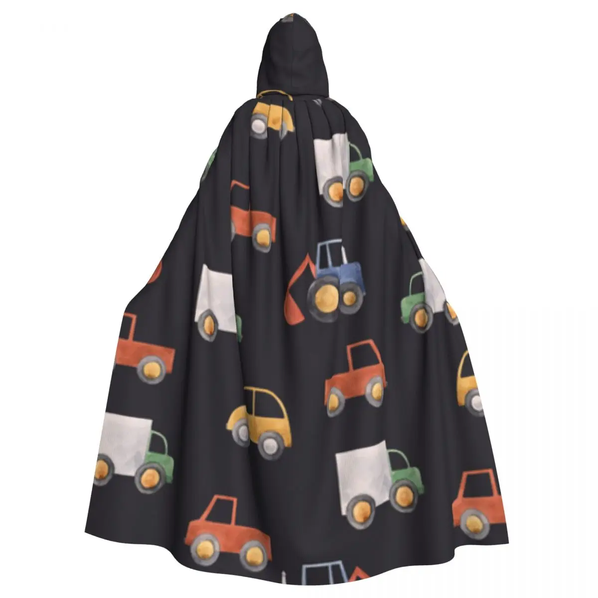 Car Truck Tractor Hooded Cloak Coat Halloween Cosplay Costume Vampire Devil Wizard Cape Gown Party