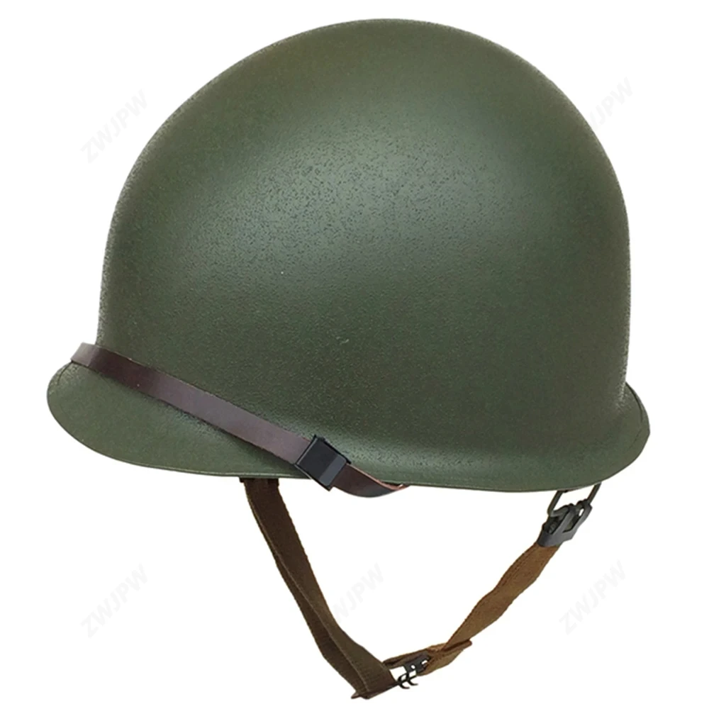 WWII WW2 US Army M1 Helmet -Green Seam America Military Helmet