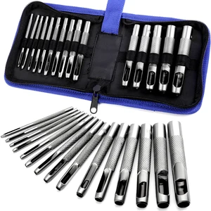 Kraball-Leather-Chef Kraball, DIY-handgefertigte Bohrer-Perforator-Werkzeug und Uhrarmband, handgefertigte Lederwerkzeuge, 1 mm-11 mm, 15 Teile pro Set 8 Hauptverkäufe Fura Belts - №6