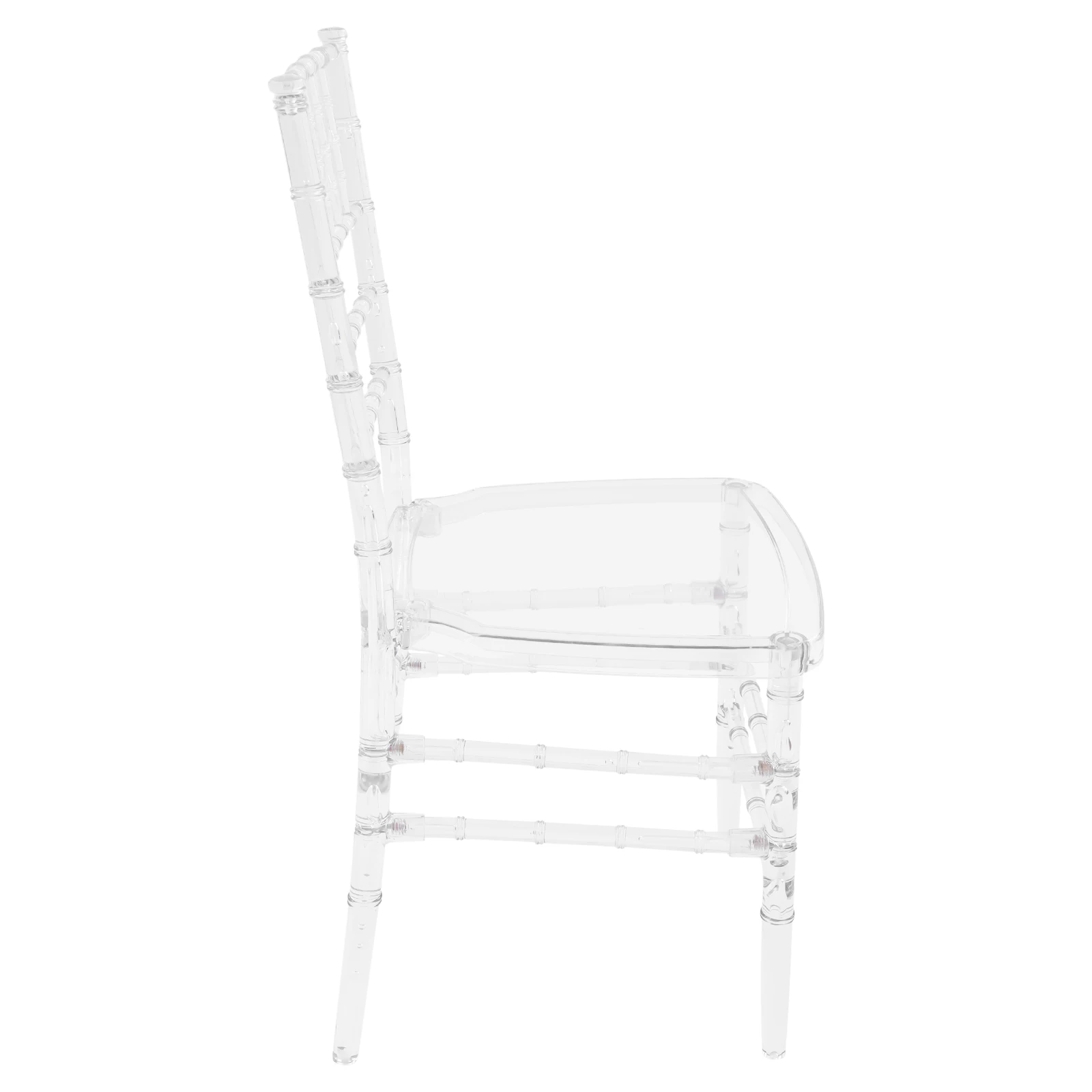 Cadeiras de 89 cm/35.04 pol. de altura, PC, capacidade de carga de 200 kg/440,92 lbs, 4 cadeiras transparentes para festas, eventos, casamentos