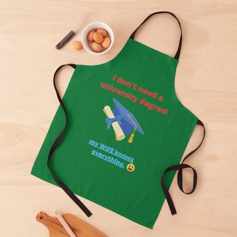 

My Wife Knows Everything Apron Professional Barber Camping professional hairdresser Apron