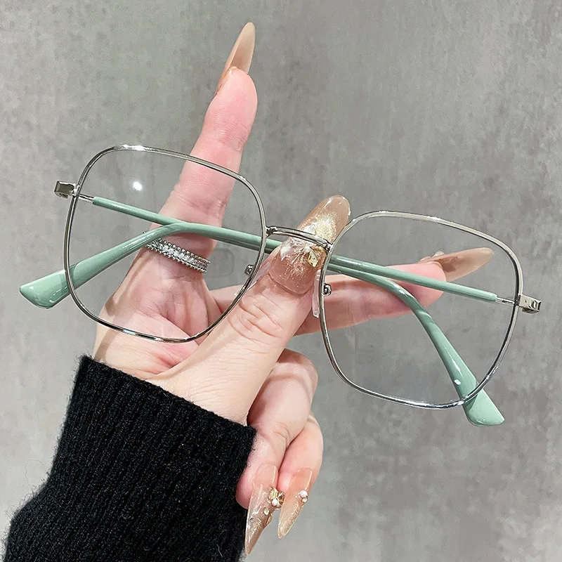 

Blue Light Blocking Glasses Fashion High-end Men Optical Clear Glasses Black Oversized Square Frame Eyeglasses Women Eyewear