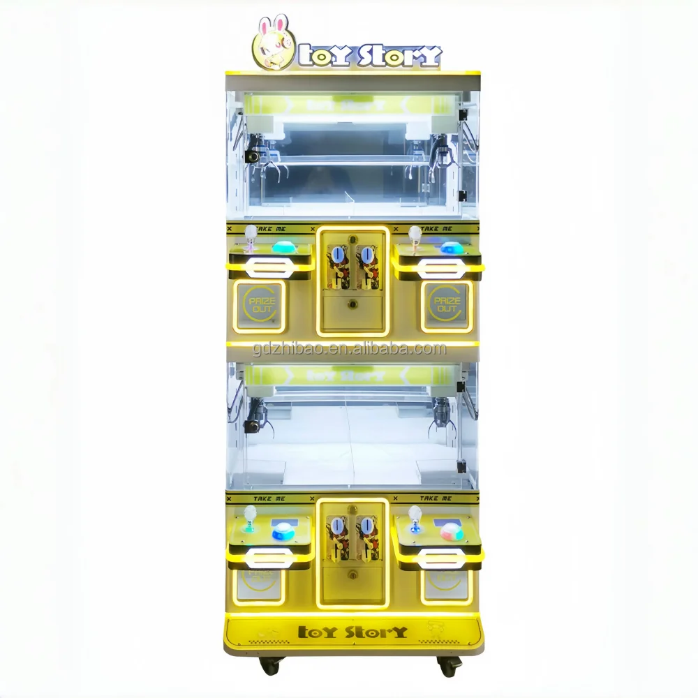 

Factory Price Coin Pusher Toy Doll Catcher Arcade Mini Metal Craze Claw Crane Machine With Bill Acceptor and Card Reader Option