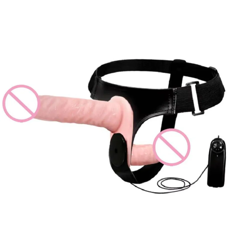 Double Penis Big Dildo Vibrator Realistic Dildo Strapon Ultra Elastic Harness Belt Strap On Adult Sex Toys For Woman Lesbian