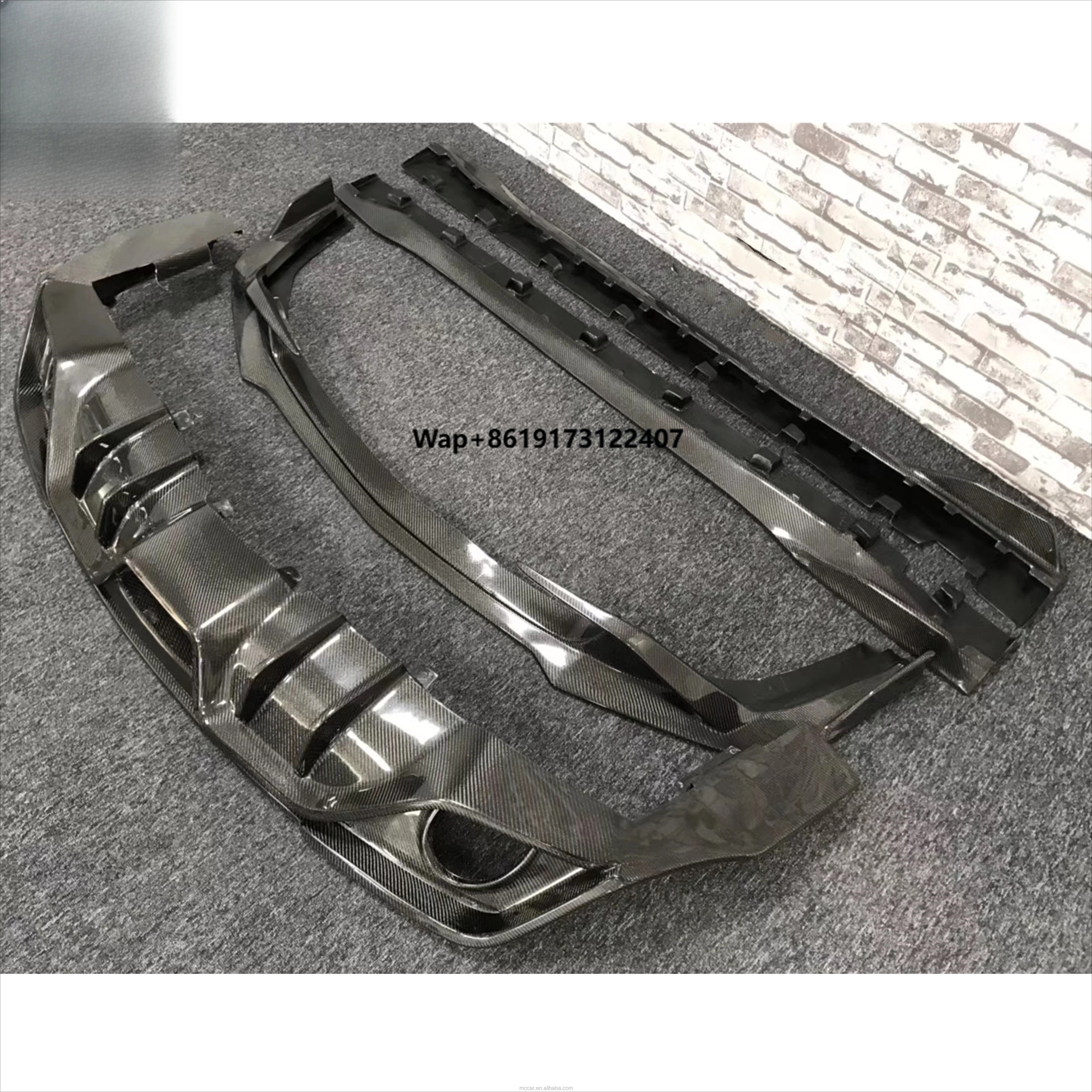 

Car Body Kit Bumper Front Lip Diffuser Side Skirt Spoiler for GT350 GT500 Body Kit