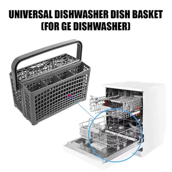 För Bosch/Maytag/Kenmore/Whirlpool/LG/Samsung/Kitchenaid, GE universaldiskmaskin, knivar, gafflar, bestick, förvaringskorg, delar 8 best sales Dishwasher silverware basket - №8