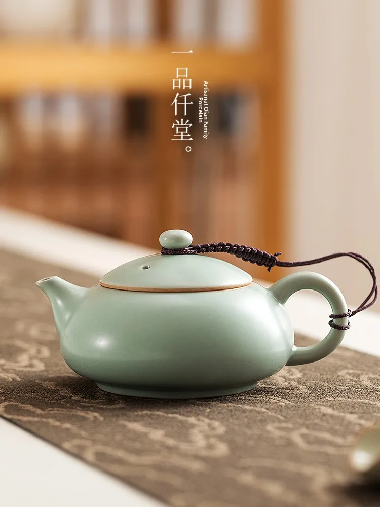 

Китайский керамический чайник для дома YuYao XiShi, керамический заварочный чайник с защитой от ожогов, одинарный чайник для Гунфу чая Tianqing