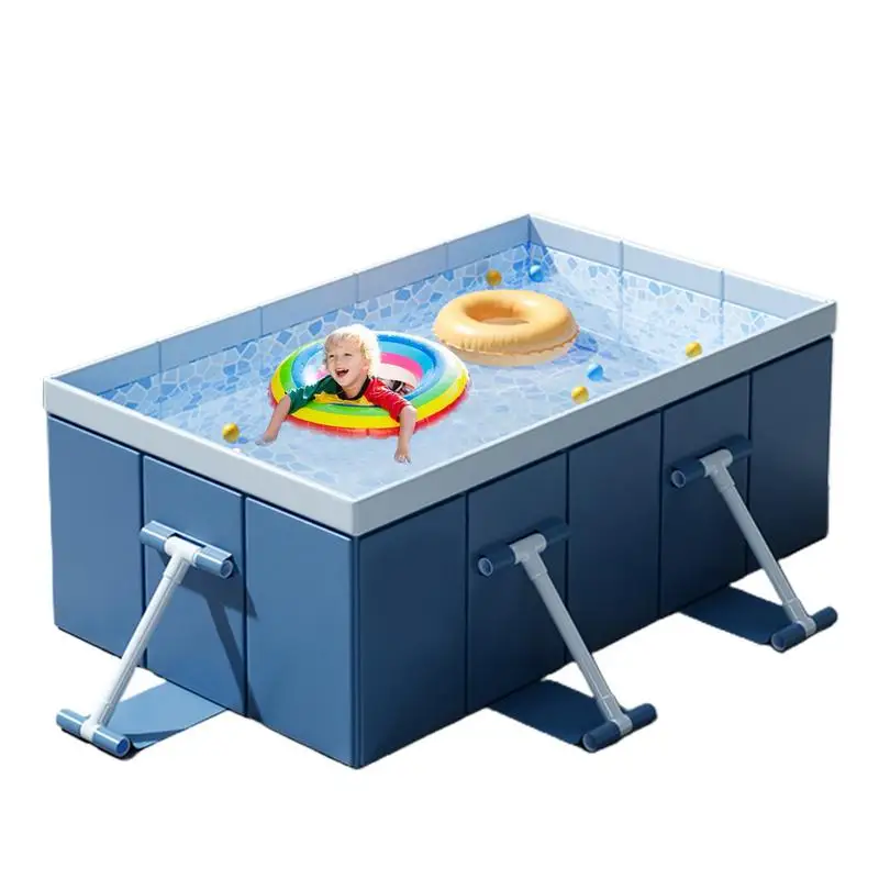 

Foldable Pool Foldable Dog Pool Thickened Hard Shell Swimming Pool Outdoor Backyard Rectangular Portable Pool Adult Kiddie Pool